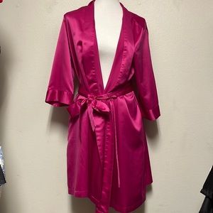 Pink Satin Robe